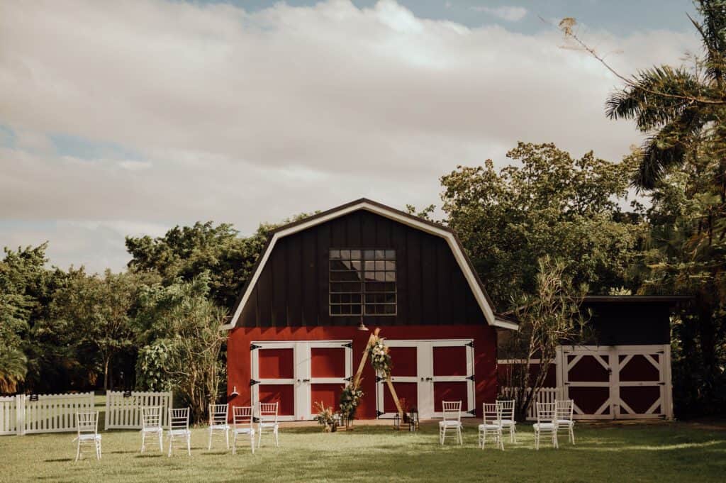 Barn wedding venue in Miami