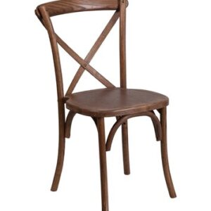 Cross Back Chair Chestnut 1