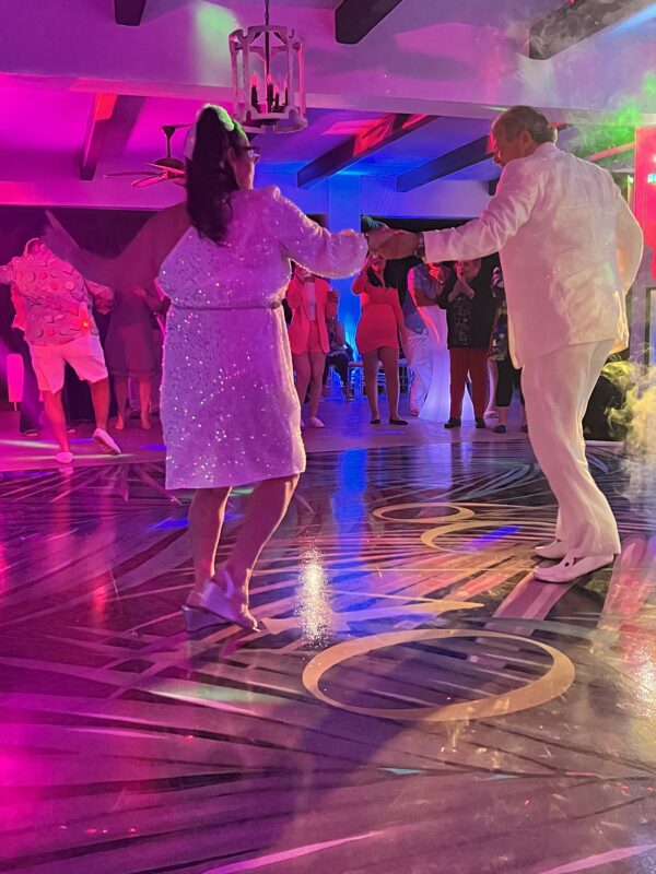 couple dancing at wedding